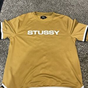 Stussy Men's Mustard Short Sleeve Tee